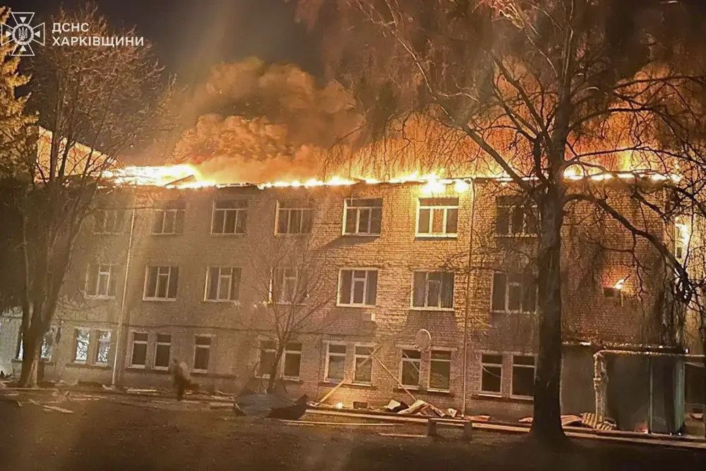 пожежа після атаки дронів у харкові