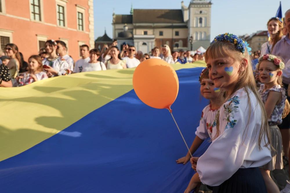 Урочистості з нагоди Дня Незалежності України 2024 року на Замковій площі у Варшаві