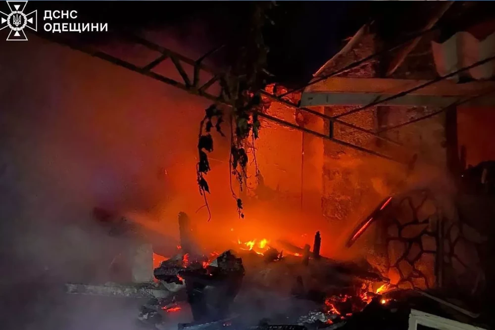 результари ударів безпилотників по Києву