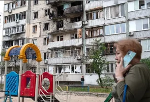 пошкоджений дроном житловий будинок