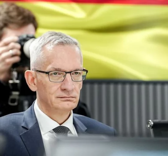 Посол Німеччини в Україні Мартін Єгер. Попередник Каль переїжджає до Риму. Посол України Єгер стає новим керівником БНД