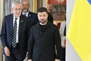 Президент України Володимир Зеленський вперше відвідав Відень після початку війни
