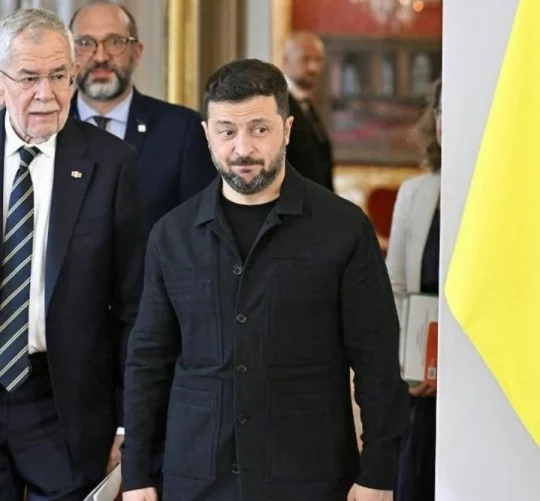 Президент України Володимир Зеленський вперше відвідав Відень після початку війни