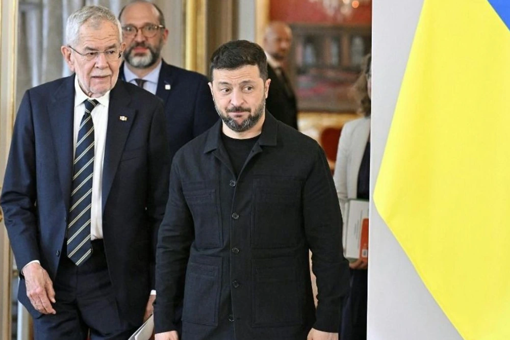Президент України Володимир Зеленський вперше відвідав Відень після початку війни