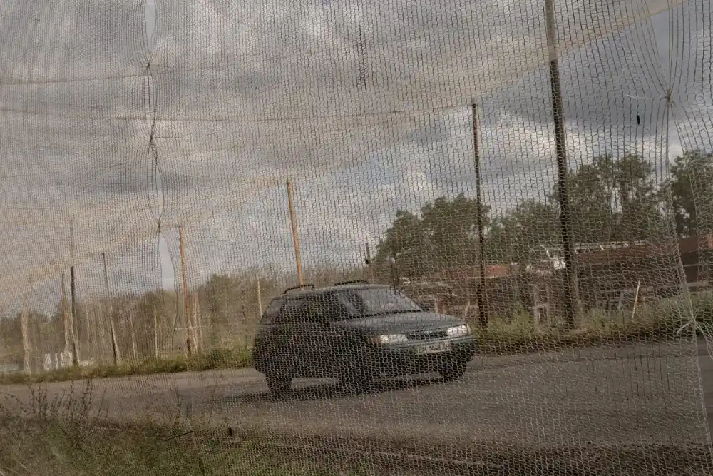 захист від дронів у вигляді риболовної сітки, Україна використовує рибальські сітки для лову російських дронів
