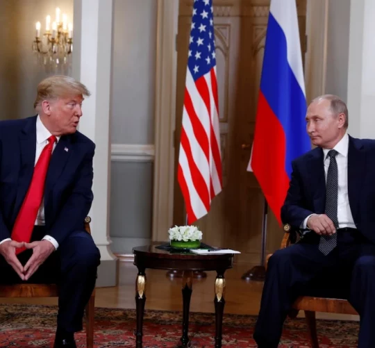 трамп та путин за обговоренням