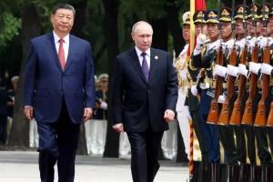 російський та китайський президенти на параді у пекіні