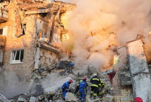 нічний удар ракетами на київ