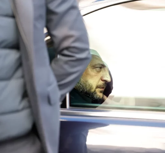 Володимир Зеленський у автівці