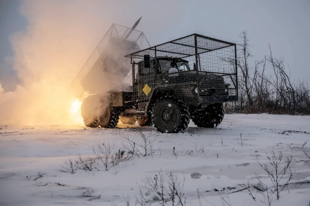 мобільна ракетна установка захищена від дронів