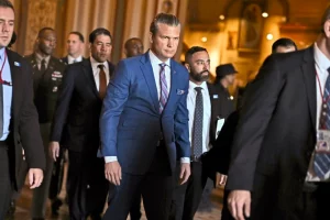 Міністр оборони США Піт Хегсет минулого тижня в Капітолії