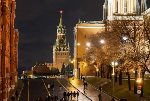 Кремль вночі у листопаді 2021 року