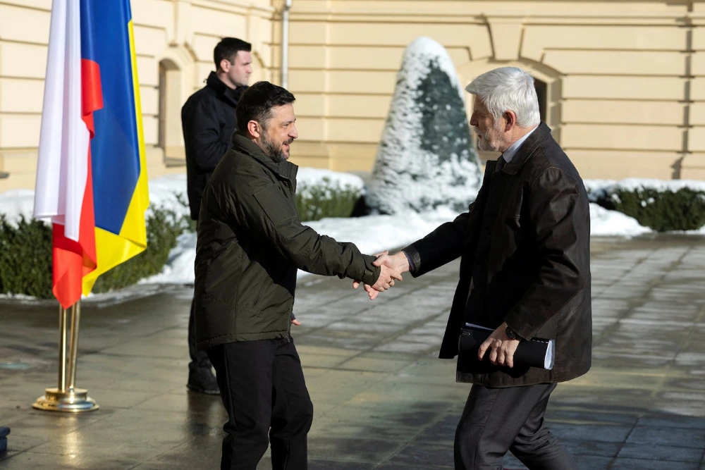 Президент України Володимир Зеленський зустрівся зі своїм чеським колегою Петром Павлом в Києві 16 січня 2026 року