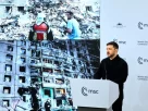 Президент України Володимир Зеленський звертається до аудиторії під час сесії Мюнхенської конференції з безпеки в Мюнхені у Німеччині
