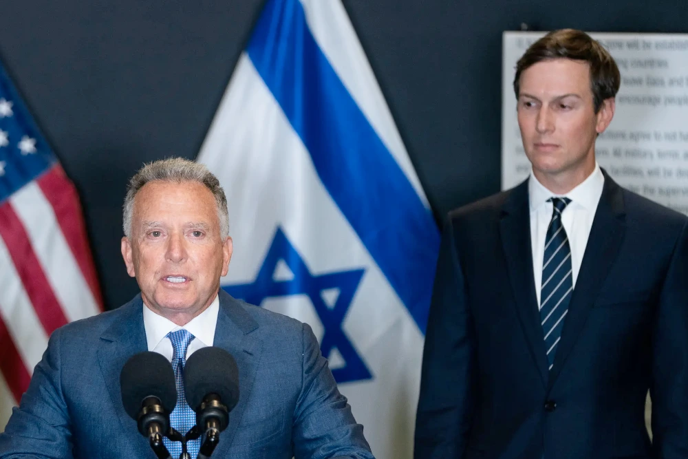 Стів Віткофф і Джаред Кушнер в Ізраїлі в жовтні минулого року.