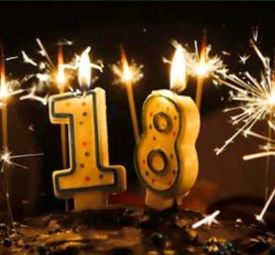 тортик на 18-й день народження