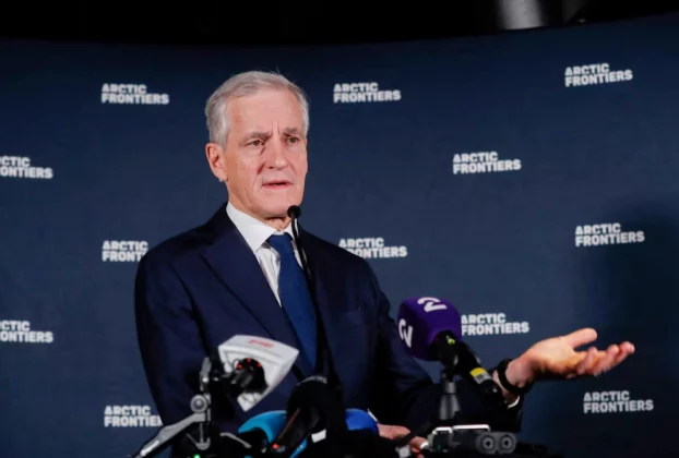 Прем'єр-міністр Норвегії Йонас Гар Стор на щорічній конференції Arctic Frontiers у Тромсе, Норвегія