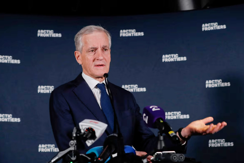 Прем'єр-міністр Норвегії Йонас Гар Стор на щорічній конференції Arctic Frontiers у Тромсе, Норвегія