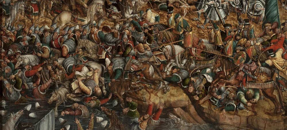 Таранна атака гусарської кінноти та конаючі московити. Битва під Оршею