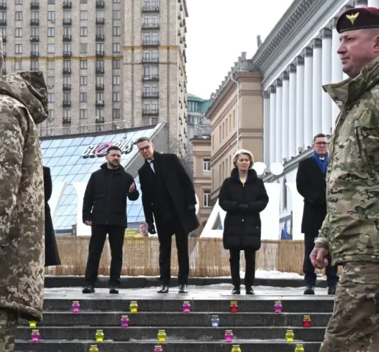 Президент України Володимир Зеленський у вівторок зустрівся з європейськими лідерами у Києві
