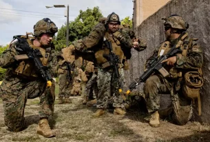 Корпус морської піхоти США на тренуванні