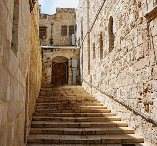 Вхід до базиліки Гробу Господнього в Єрусалимі