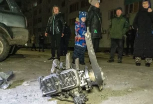 розбитий двигун від збитого БПЛА