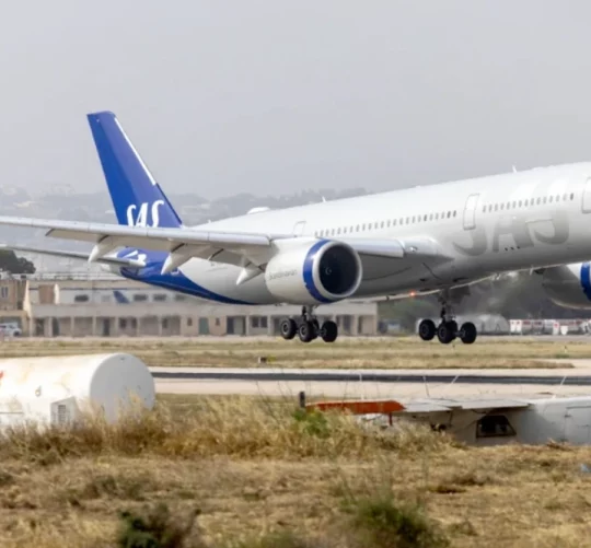 Скандинавська авіакомпанія SAS (національний перевізник Данії, Швеції та Норвегії)