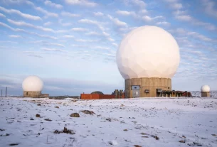 Космічна база Пітуффік, колишня авіабаза Туле, розташована на півночі Гренландії, є єдиною базою, що залишилася у США на цьому острові