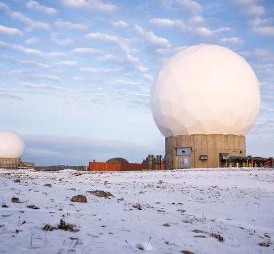 Космічна база Пітуффік, колишня авіабаза Туле, розташована на півночі Гренландії, є єдиною базою, що залишилася у США на цьому острові