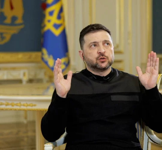 Президент України Володимир Зеленський дає інтерв'ю Reuters, 25 березня 2026