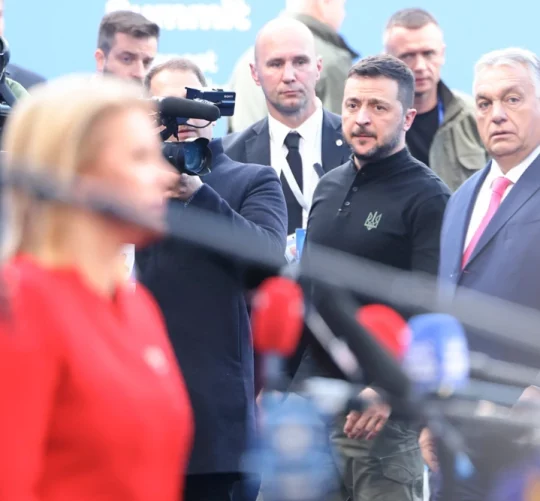 Володимир Зеленський та Віктор Орбан йдуть поруч