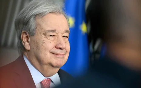 Генеральний секретар ООН Антоніу Гутерреш на саміті Європейської ради в Брюсселі, 19 березня 2026 року