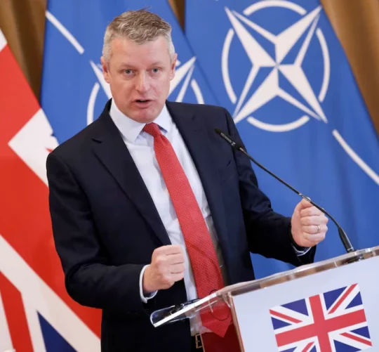 Британський державний міністр оборонної готовності та промисловості Люк Поллард, член парламенту