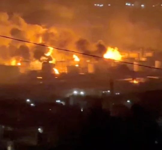 результат атаки українського безпілотника на російський порт Туапсе