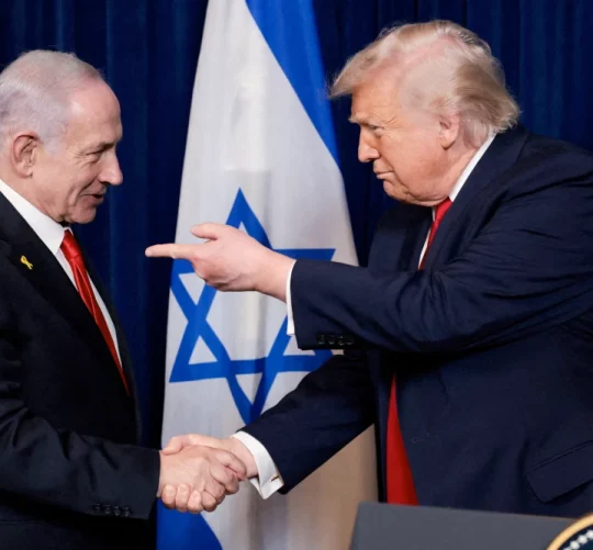 Дональд Трамп і Беньямін Нетаньяху на прес-конференції в Мар-а-Лаго в грудні минулого року