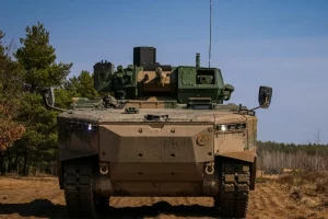 Бойові машини піхоти «Борсук» з 15-ї ескадрильї. Гіжицька механізована бригада під час навчань.