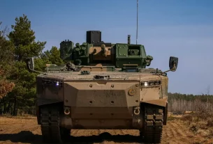 Бойові машини піхоти «Борсук» з 15-ї ескадрильї. Гіжицька механізована бригада під час навчань.