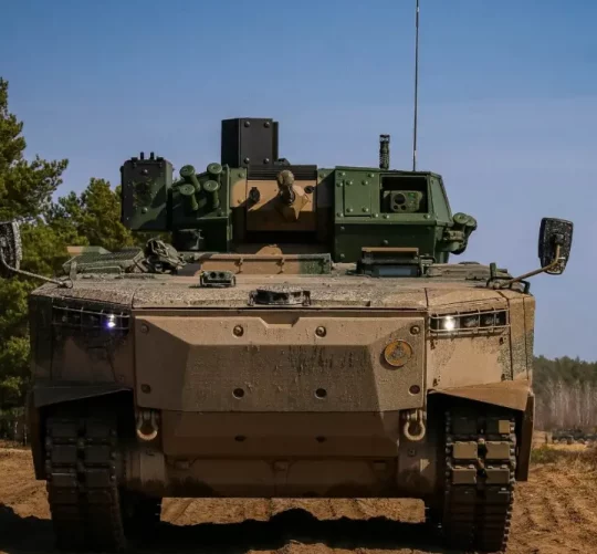 Бойові машини піхоти «Борсук» з 15-ї ескадрильї. Гіжицька механізована бригада під час навчань.