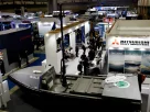 Безпілотний надводний апарат компанії Mitsubishi Heavy Industries представлено на виставці оборонної техніки DSEI Japan у виставковому центрі «Макухарі Мессе» в місті Чіба, що на схід від Токіо, Японія, 15 березня 2023 року