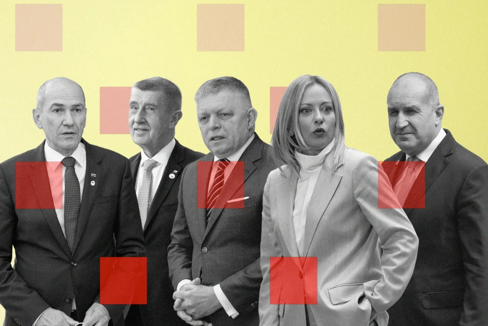 Фотоілюстрація п'яти політиків