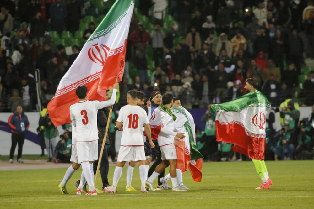 гравці іранської збірної команди з футболу