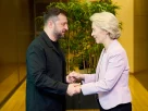 Володимир Зеленський та Фон дер Ляєн тримаються за руки
