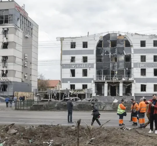 Руйнування після російського нападу на Київ