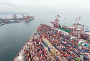 Контейнерні термінали в Шеньчжені, Китай.