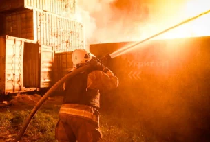 Наслідки атаки безпілотника «Шахед» на Краматорськ на сході України