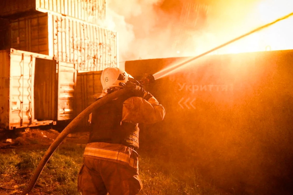 Наслідки атаки безпілотника «Шахед» на Краматорськ на сході України