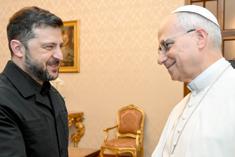 Володимир Зеленський та Папа Римський Лев