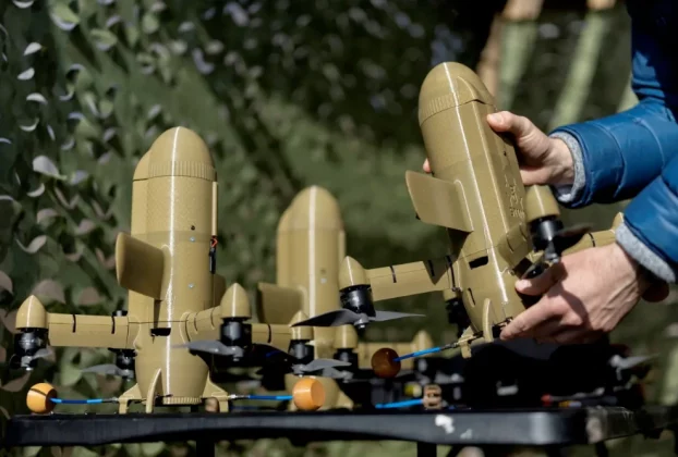 Безпілотник-перехоплювач у невідомому місці в Україні, березень 2026 року