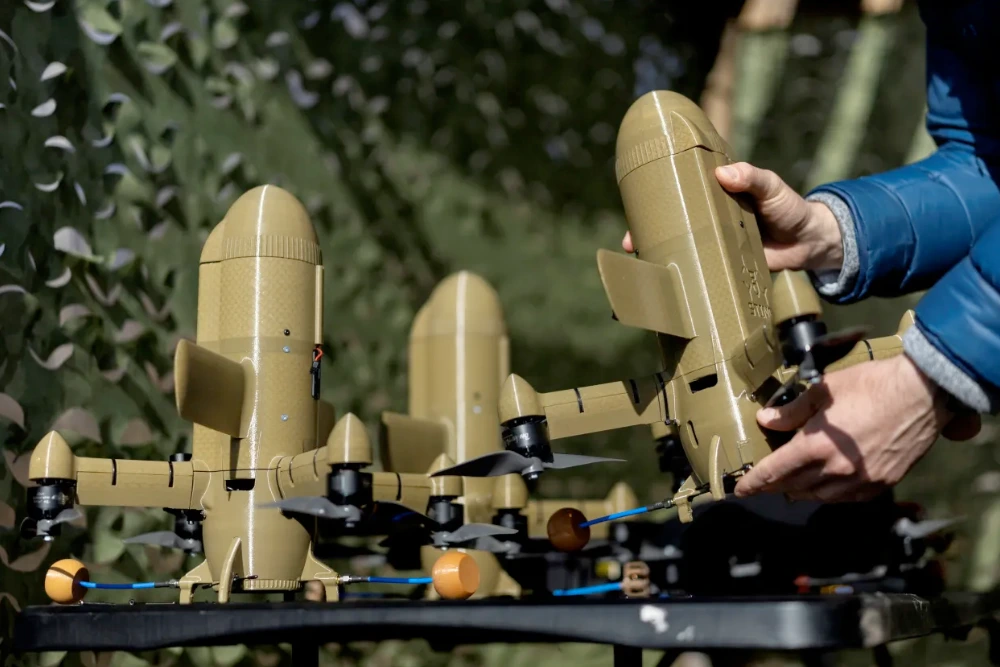 Безпілотник-перехоплювач у невідомому місці в Україні, березень 2026 року